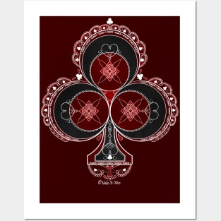 Delicate Ace of Clubs Luxury Edition Posters and Art